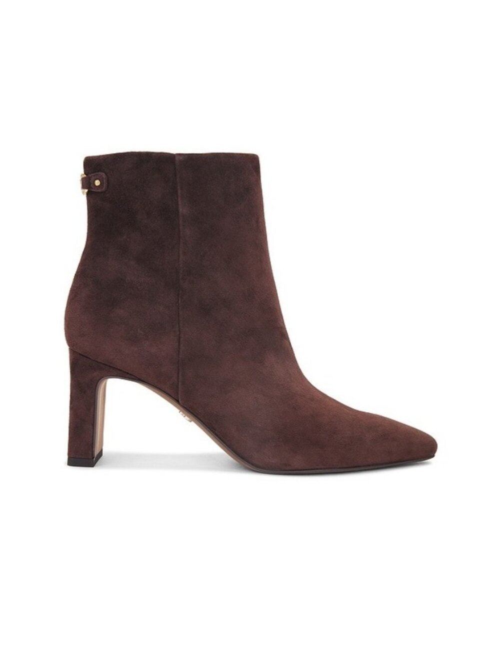 SAM EDELMAN Saige Ankle Bootie Cafe Noir Brown Suede size 9.5